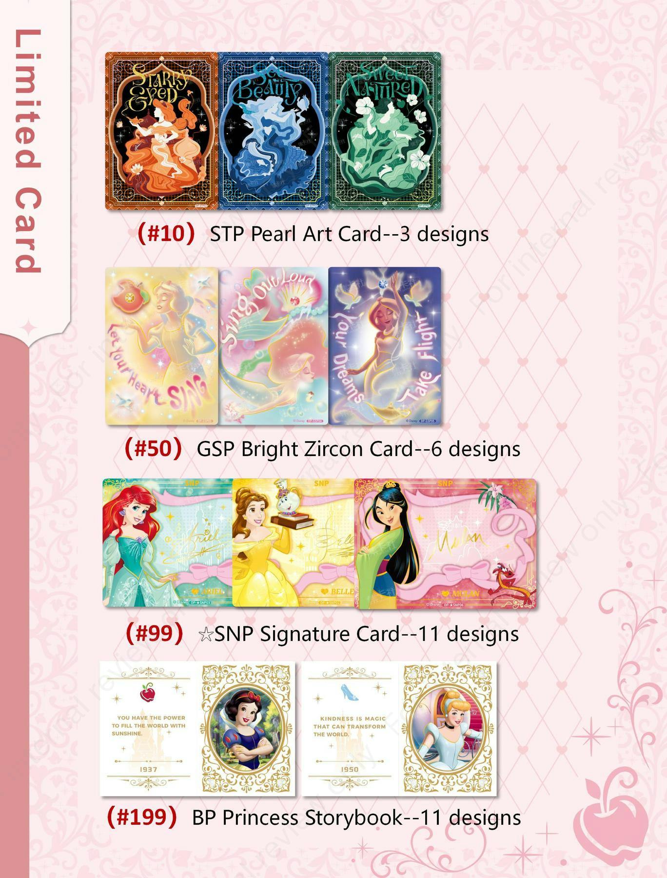 Card.fun Disney Princess Magic Fairy Tale Series Trading Cards Hobby Box Card Games