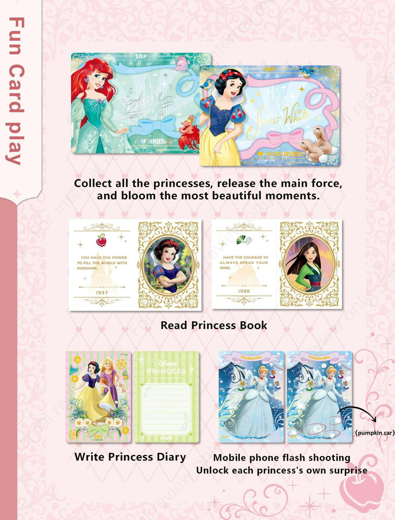 Card.fun Disney Princess Magic Fairy Tale Series Trading Cards Hobby Box Card Games