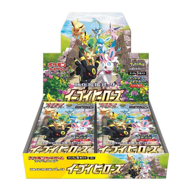 Eevee Heroes Booster Cards Live Opening @Mommitcg Box Card Games