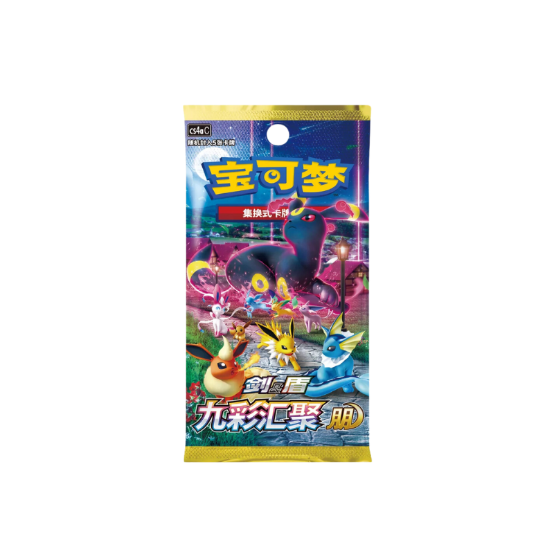 Pokemon Cn Nine Color Gathering Peng&Yuan Cards Live Opening Peng Booster Pack Card Games
