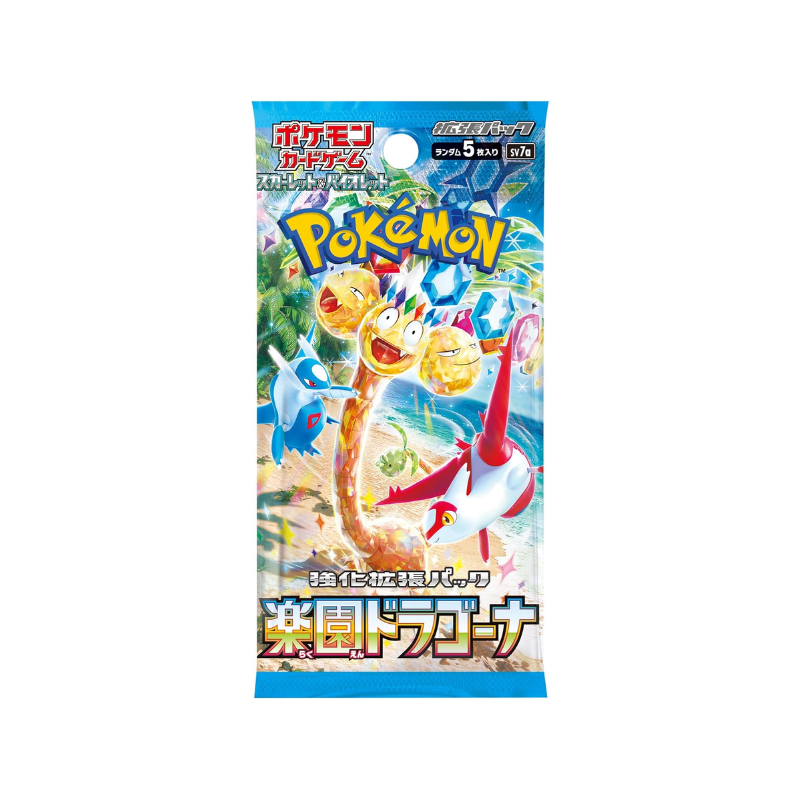 Pokemon Japanese Sv7A Paradise Dragona Booster Cards Live Opening Pack - 6 Packs Card Games