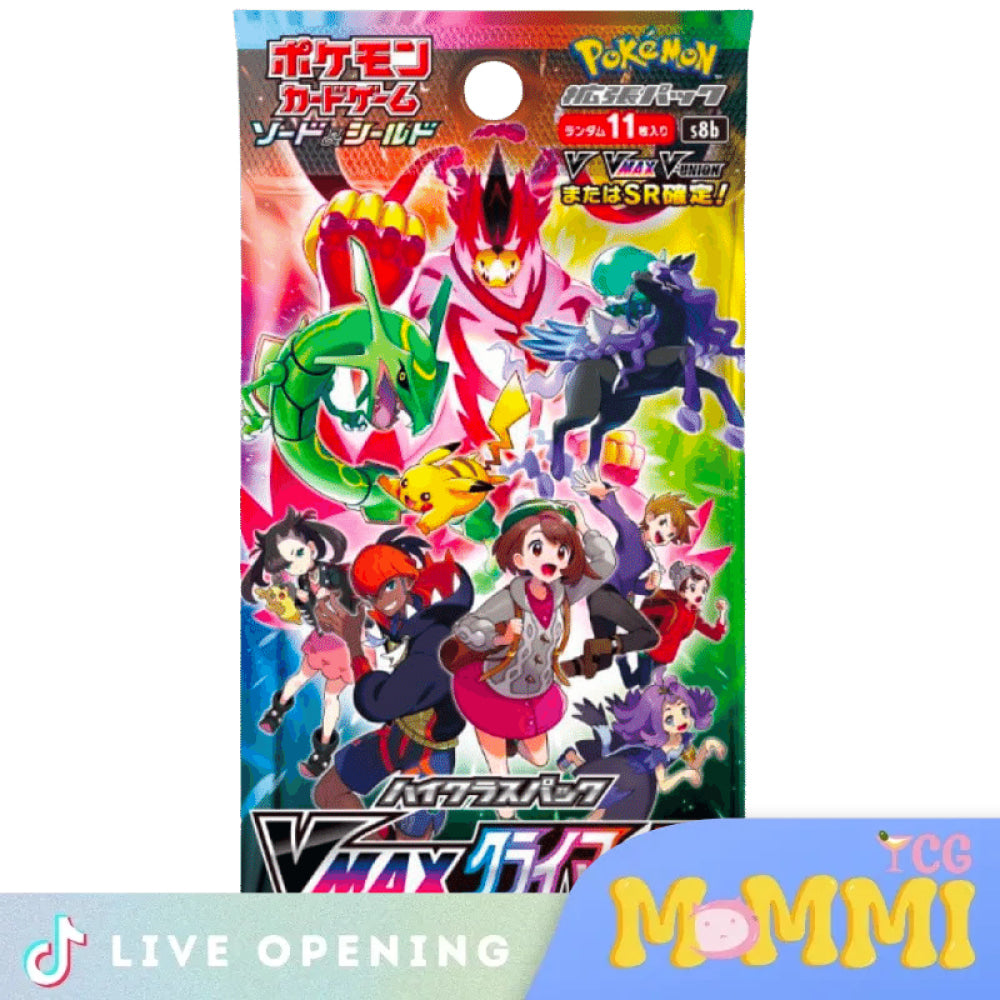 Pokemon Vmax Climax Booster Box Cards Live Opening @Mommitcg Card Games