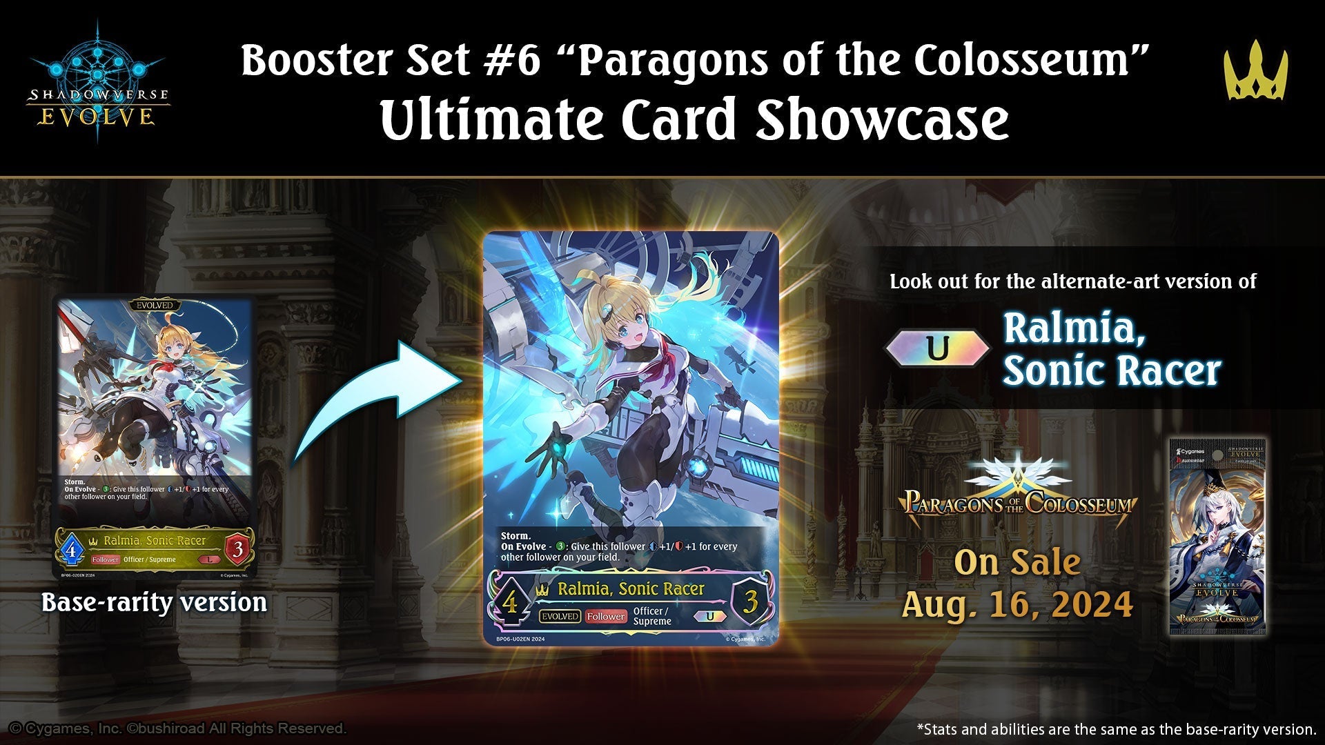 Shadowverse: Evolve - Paragons Of The Colosseum Booster Box Bp06 Cards Live Opening Card Games