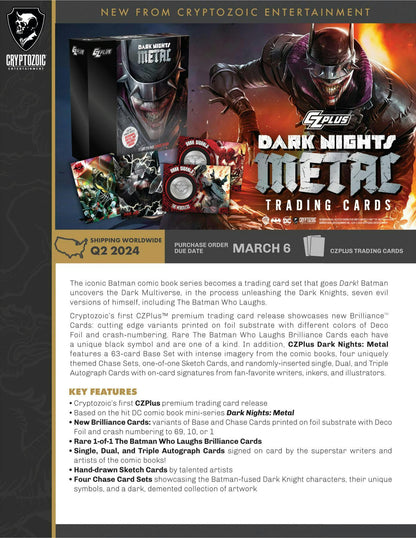 Cryptozoic 2024 CZPlus Dark Nights: Metal Hobby Box CARDS LIVE OPENING