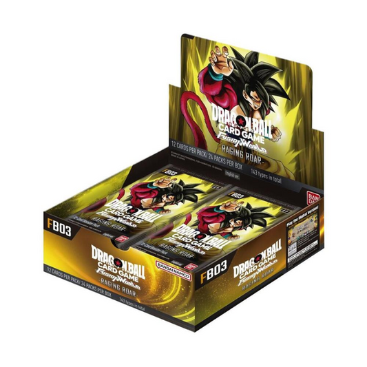 Bandai Dragon Ball Super English Fb03 Fusion World Raging Roar Cards Live Opening Booster Box