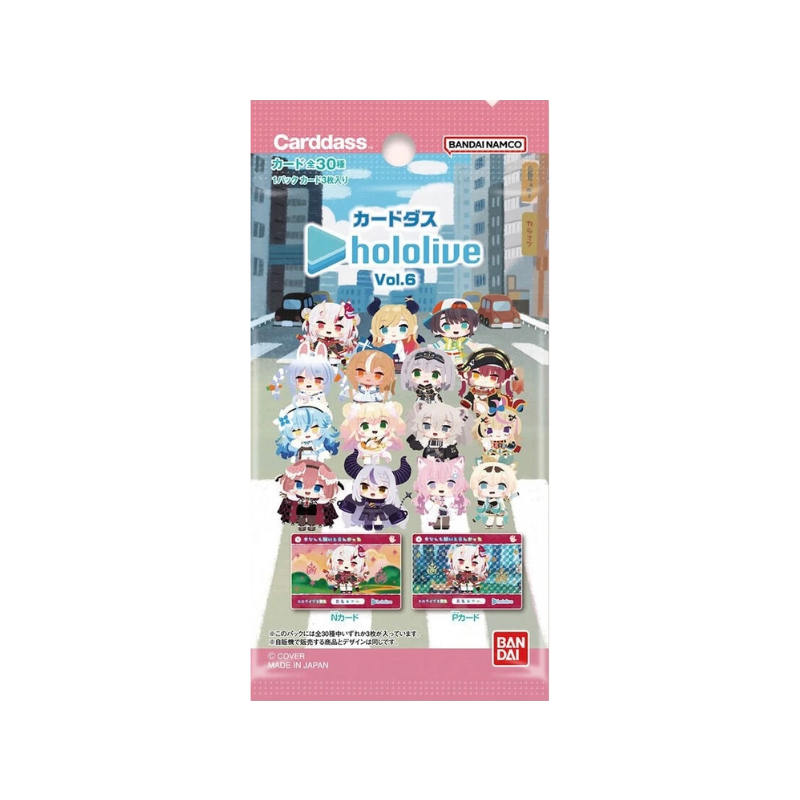 BANDAI Carddass Hololive Vol.6 Booster Box CARDS LIVE OPENING