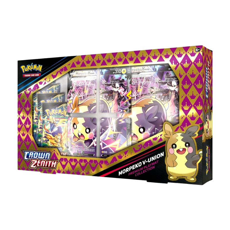 Crown Zenith Morpeko V-Union Playmat Premium Collection @Mommitcg Cards Live Opening Card Games