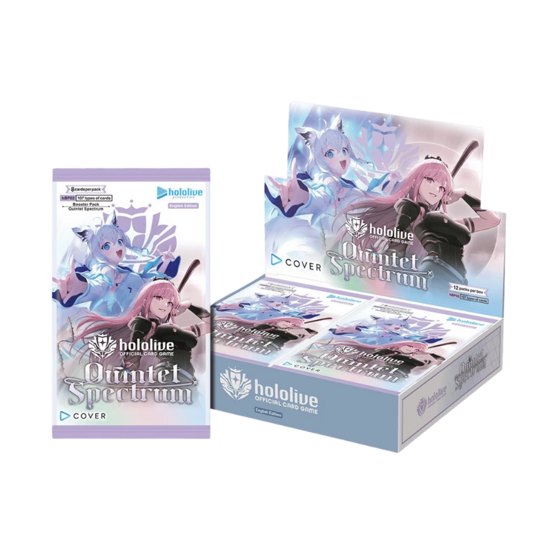 Hololive English Official Card Game BP02 Quintet Spectrum Booster CARDS LIVE OPENING