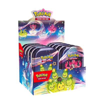 Pokemon Scarlet And Violet 4.5 Paldean Fates Tins Collection Box Cards Live Opening @Mommitcg Mini