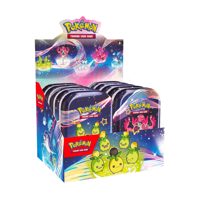 Pokemon Scarlet And Violet 4.5 Paldean Fates Tins Collection Box Cards Live Opening @Mommitcg Mini