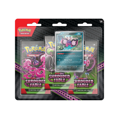 Pokemon En Sv6.5 Shrouded Fable Booster And Collection Box 3 Pack Blister Card Games