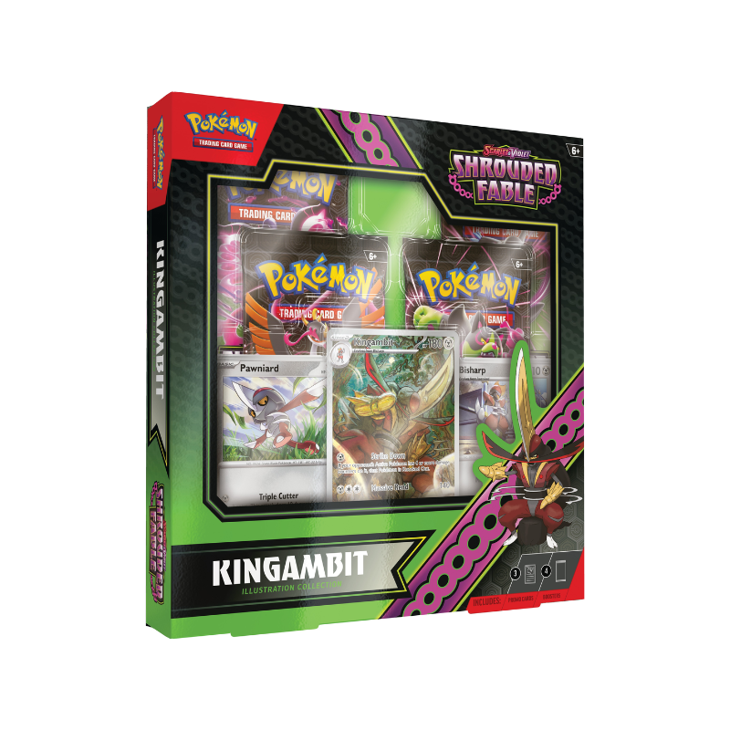 Pokemon En Sv6.5 Shrouded Fable Booster And Collection Box Kingambit Illustration Card Games
