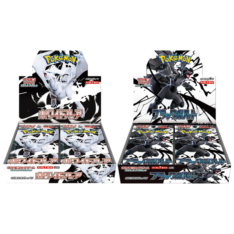 Pokemon Japanese SV11 Black Bolt and White Flare Regular Booster CARDS LIVE OPENING