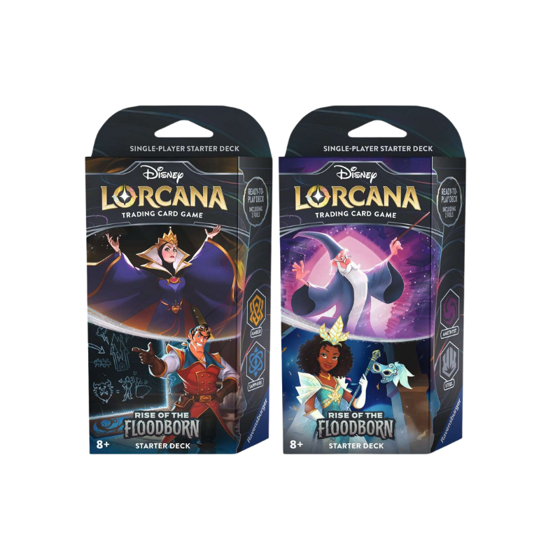 Ravensburger Disney Lorcana: Rise Of The Floodborn Tcg Starter Deck Cards Live Opening @Mommitcg