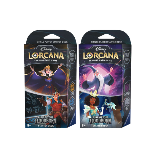 Ravensburger Disney Lorcana: Rise Of The Floodborn Tcg Starter Deck Cards Live Opening @Mommitcg