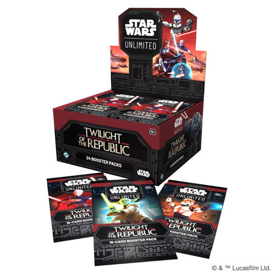 Star Wars Unlimited Twilight Of The Republic Booster Cards Live Opening Pack - 6 Bundle