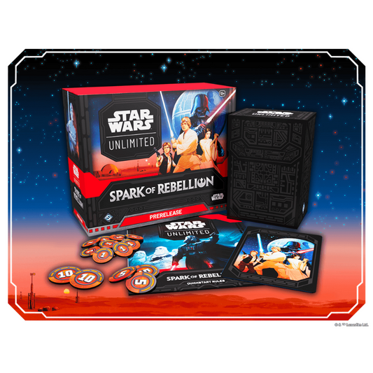 Star Wars Unlimited Spark Of Rebellion Prerelease Kit Cards Live Opening @Mommitcg Card Games