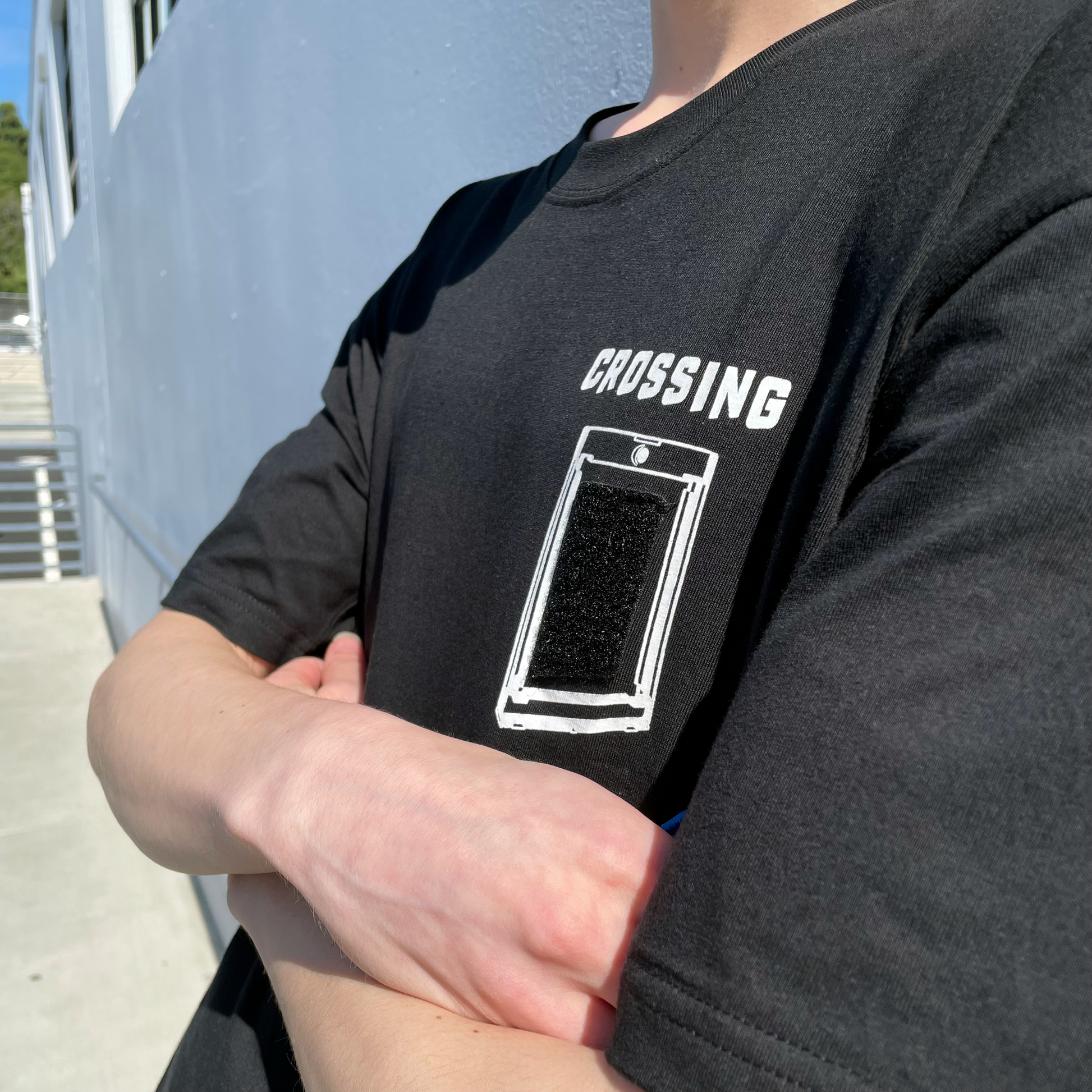 Crossing Patch T-Shirt With 4 Extra Patches Limited Time Offer
