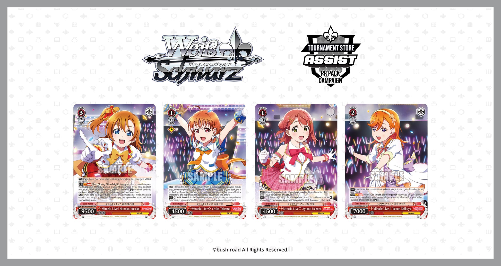 Weiss Schwarz Love Live! School Idol Festival 2 Miracle Live! Cards Live Opening Non-Sports Cards