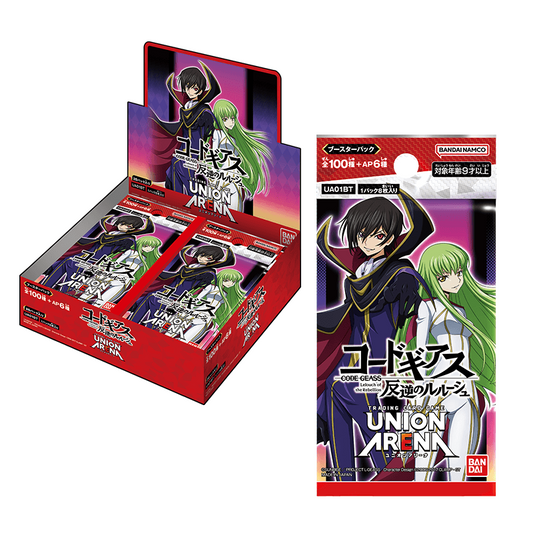 Union Arena Jp Code Geass Lelouch Of The Rebellion Booster Box [Ua01Bt] Cards Live Opening