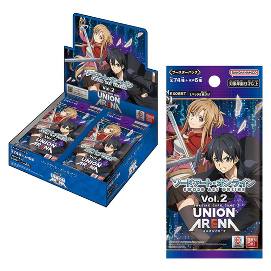 Union Arena [Ex08Bt] Japanese Sword Art Online Vol. 2 Booster Cards Live Opening Pack - 4 Bundle