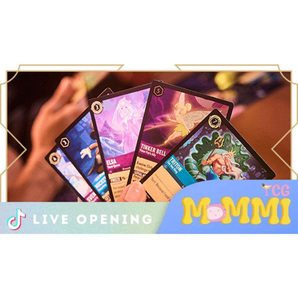 Disney Lorcana Shimmering Skies Cards Live Opening @Mommitcg Card Games