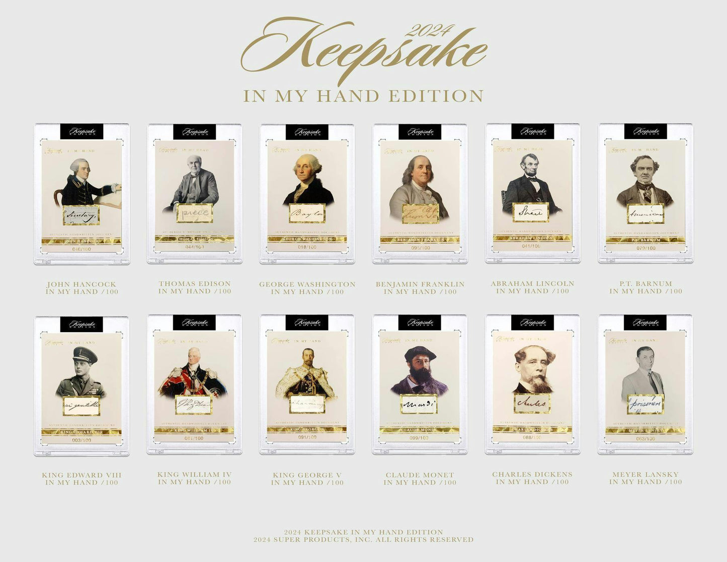 Keepsake In My Hand Edition Hobby Box (Super Break 2024) Card Games