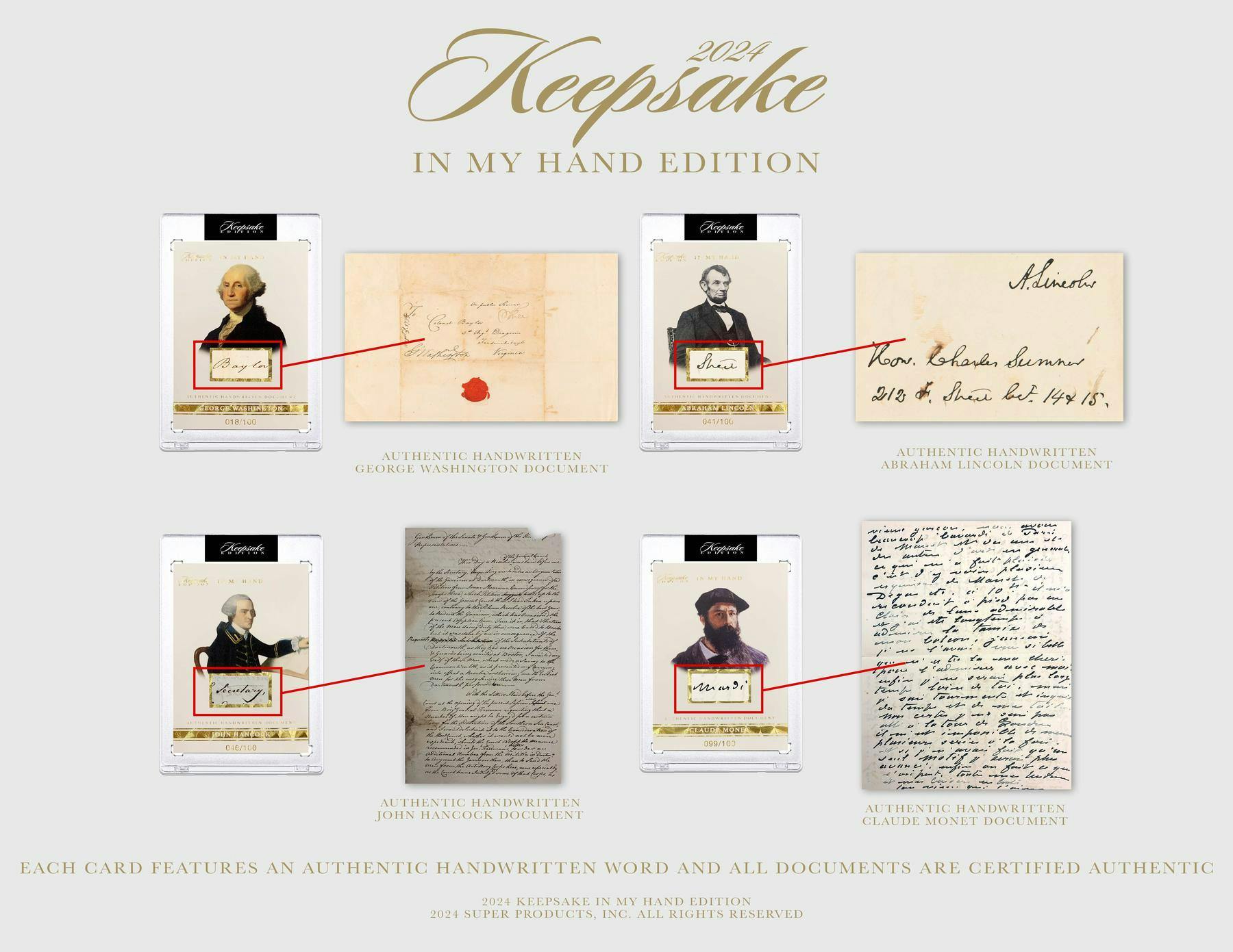 Keepsake In My Hand Edition Hobby Box (Super Break 2024) Card Games