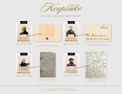 Keepsake In My Hand Edition Hobby Box (Super Break 2024) Card Games