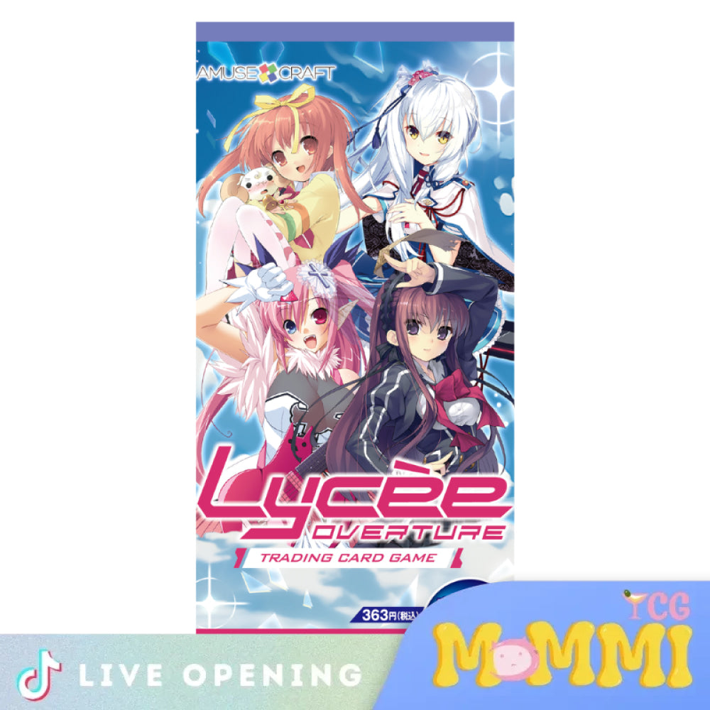 Lycee Overture Japanese Ver. Amuse Craft 1.0 Cards Live Opening Booster Pack - 5 Packs Card Games