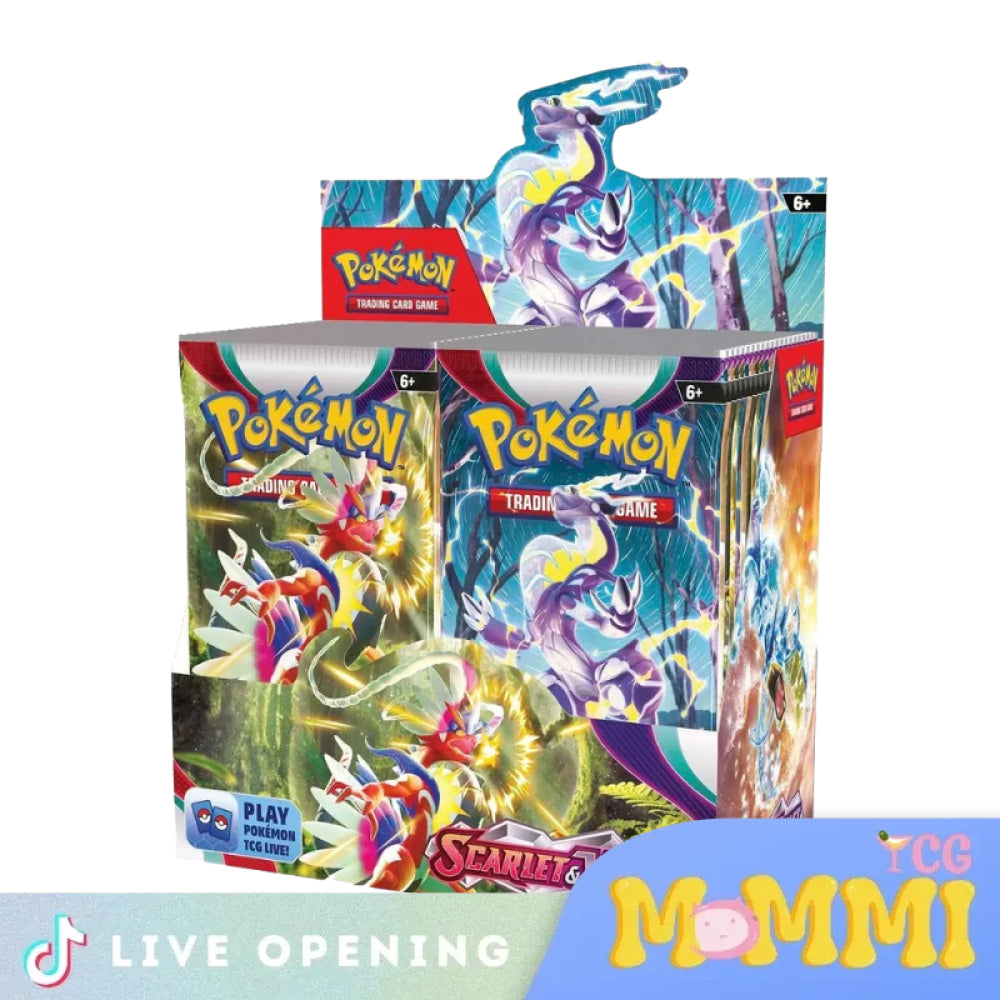 Scarlet And Violet Booster Box [Cards Live Opening @Mommitcg] Card Games