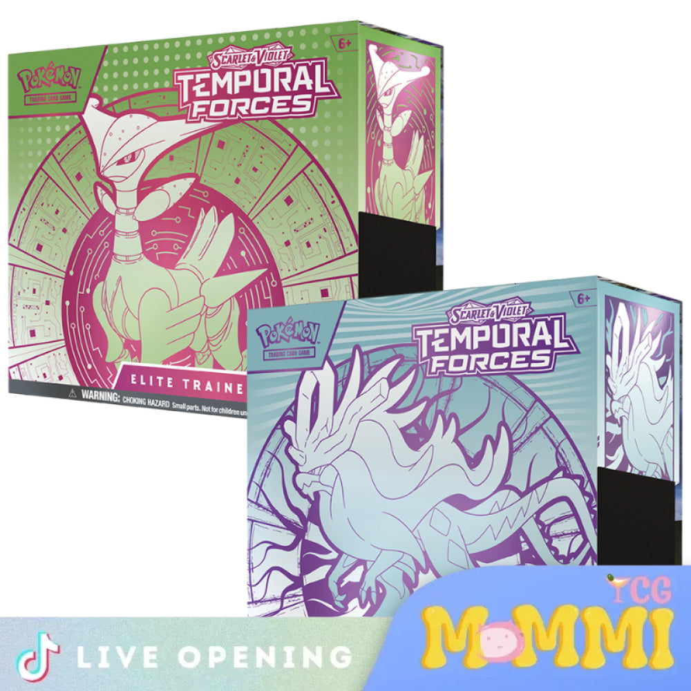 Pokemon Temporal Forces Cards Live Opening @Mommitcg Elite Trainer Box Card Games