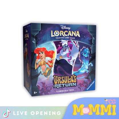 Ravensburger Disney Lorcana Ursula’s Return Cards Live Opening @Mommitcg Card Games