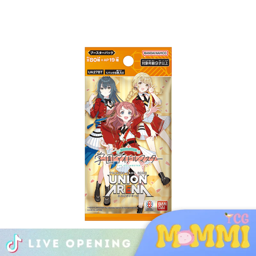 Union Arena English Gakuen Idolmaster Booster Cards Live Opening Pack - 4 Packs Card Games