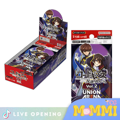 Union Arena Jp Code Geass Lelouch Of The Rebellion Cards Live Opening @Mommitcg Vol 2 Booster Pack